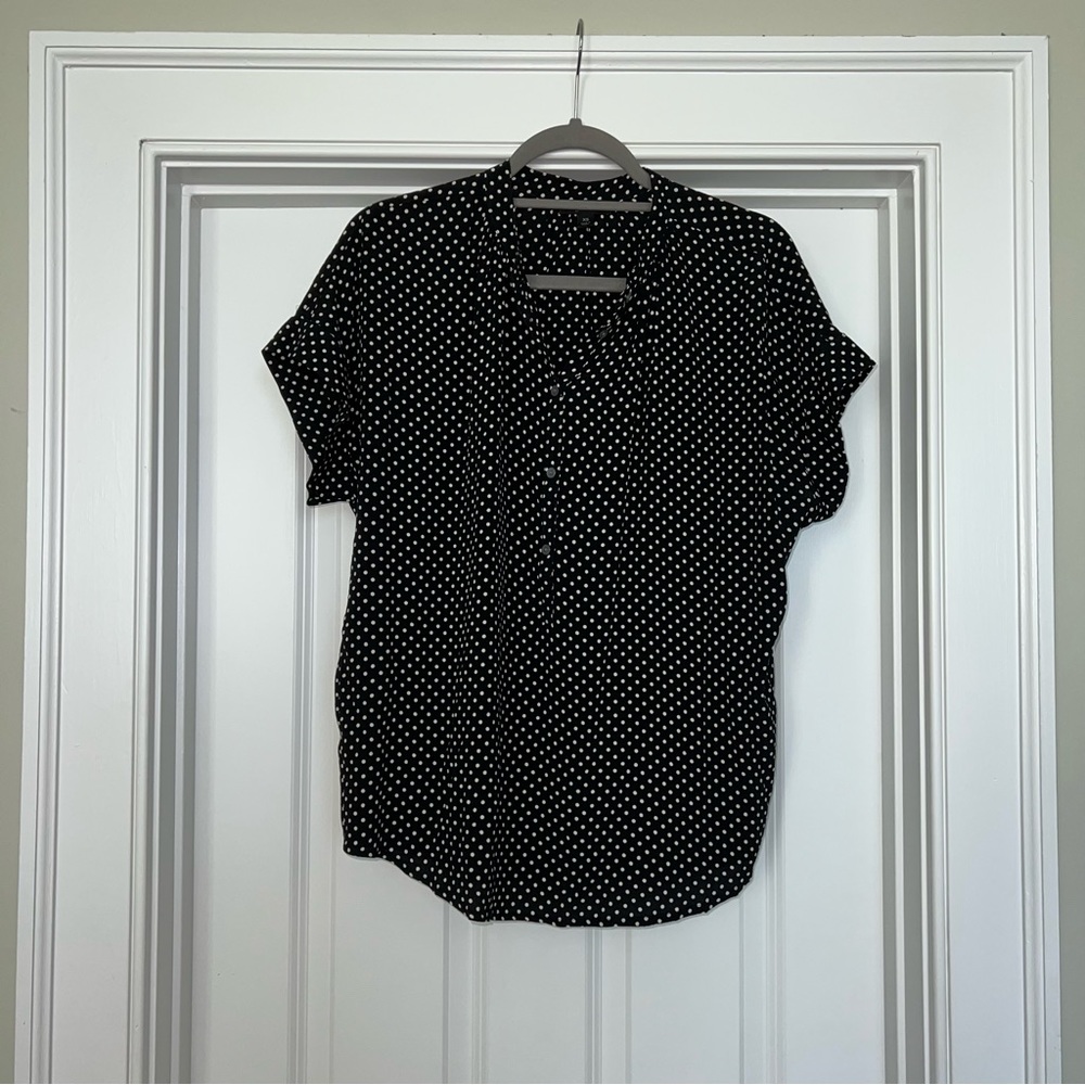Jcrew women’s polka dot blouse